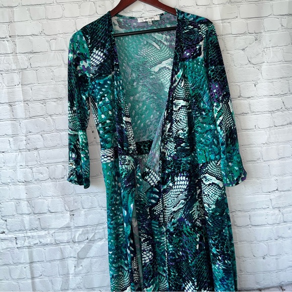 Jones Studio Green & Blue Long Dress size M - Picture 5 of 15